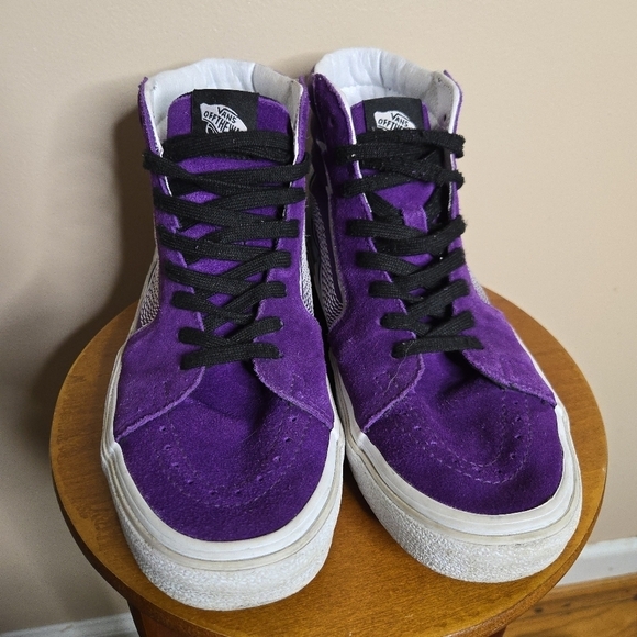 Vans Shoes Vans Sk8-Hi Lightning Bolt Purple Suede - Picture 6 of 7